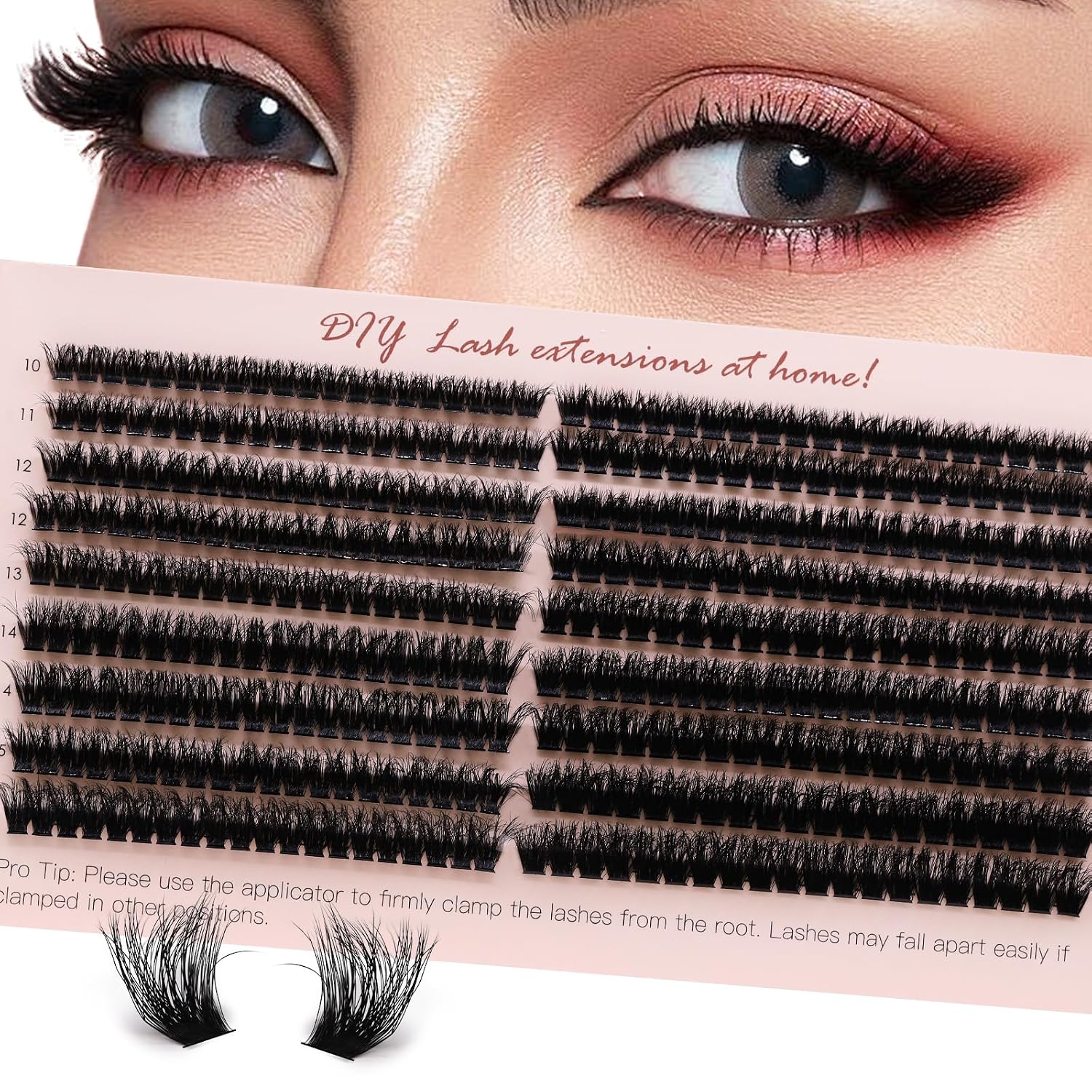 Pretty Memory Fluffy Cluster Lashes - Thick Volume Eyelash Extensions