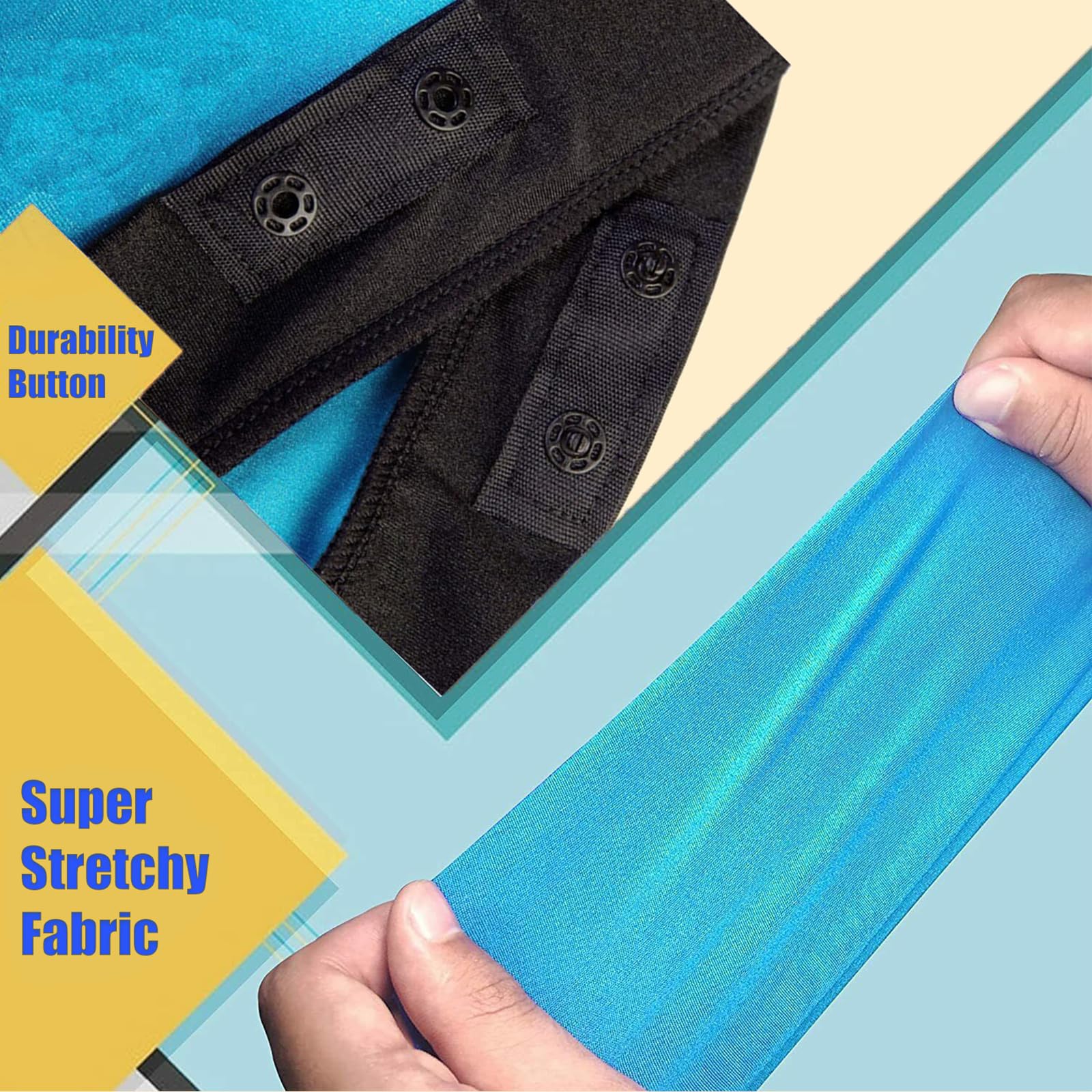 SZSMART Sensory Body Sock for Kids, 56"x28" Full-Body Wrap Stretchy Body Sox to Relieve Stress for Children with Autism, Anxiet (Wathet, L/140-160cm) - Image 4