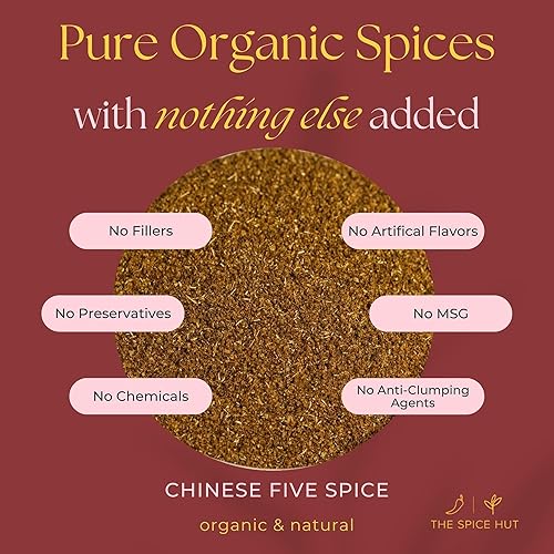 Miniatura 3 de Chinese Five Spice - Condimento de mezcla orgánica, The Spice Hut, 2.0 onzas