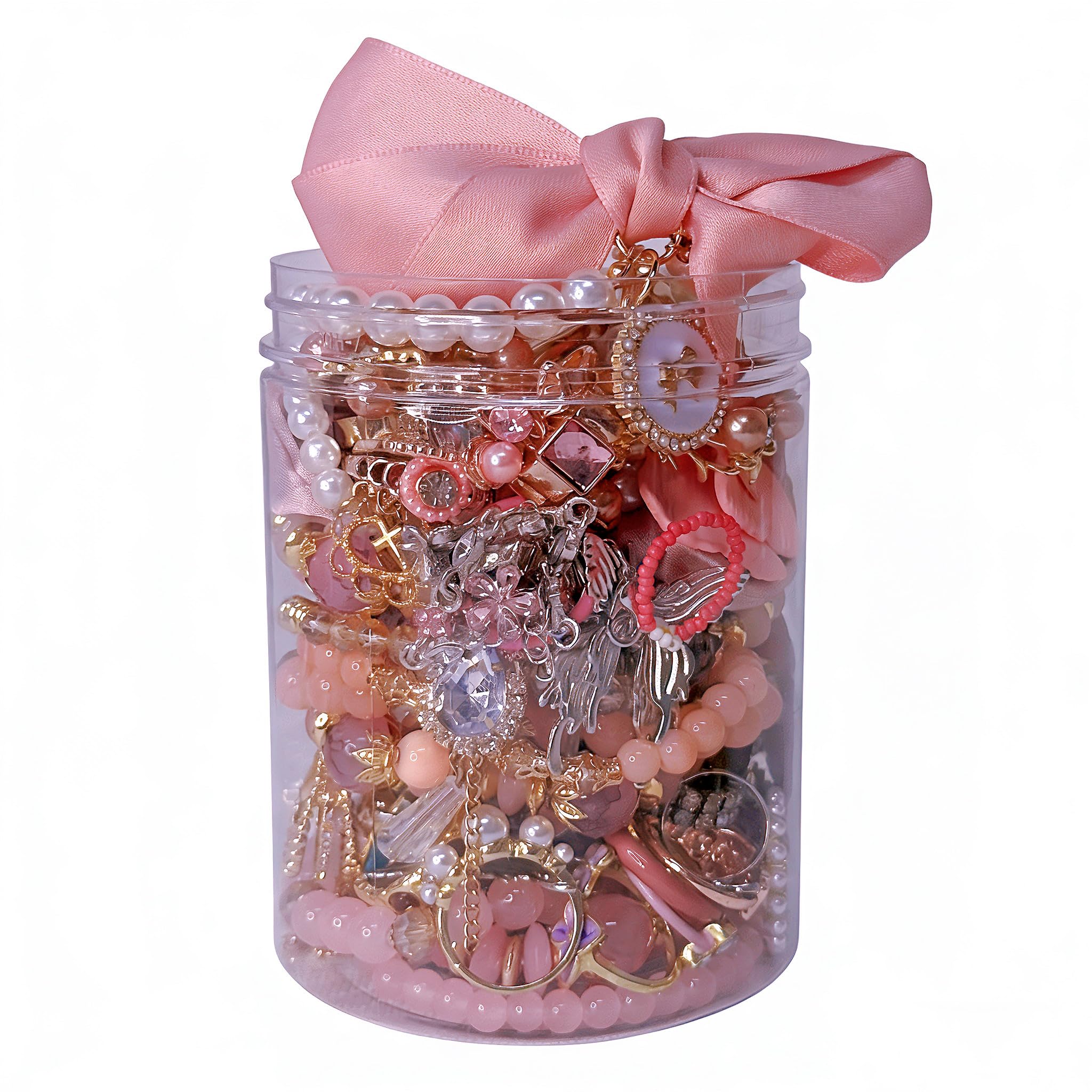 Mystery Jewelry Jar for Women, Gothic Witchy Vintage Jewelry Gift Set(Goth Boho Mixed Punk Everyday Necklaces,Earrings, Rings,Bracelets/Bangles),Unique Alternative Fashion Romantic Cute Present for Her