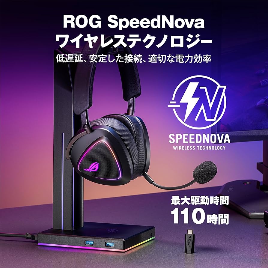 ROG DELTA II ワイヤレスゲーミングヘッドセット ROG Delta II Gaming Headset | Wireless Headsets | Gaming