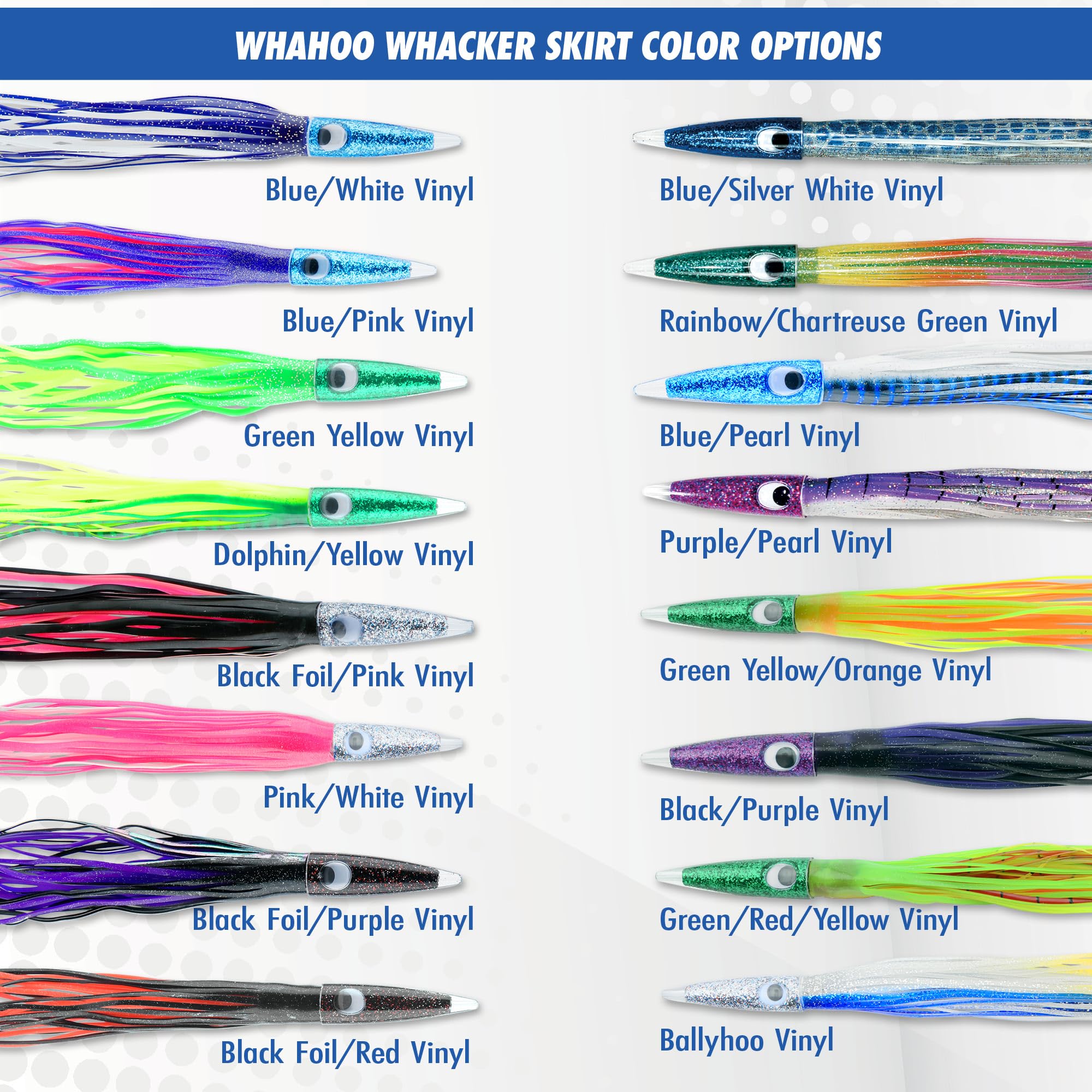 C&H Lures Wahoo Whacker Rigged & Ready 31.8 cm - Przynęty wędkarskie na słonowodne z hakiem Mustad 10/0, obrotowym AFW i linią mono o wadze 90 kg – sprzęt wędkarski premium na słoną wodę do trollingu