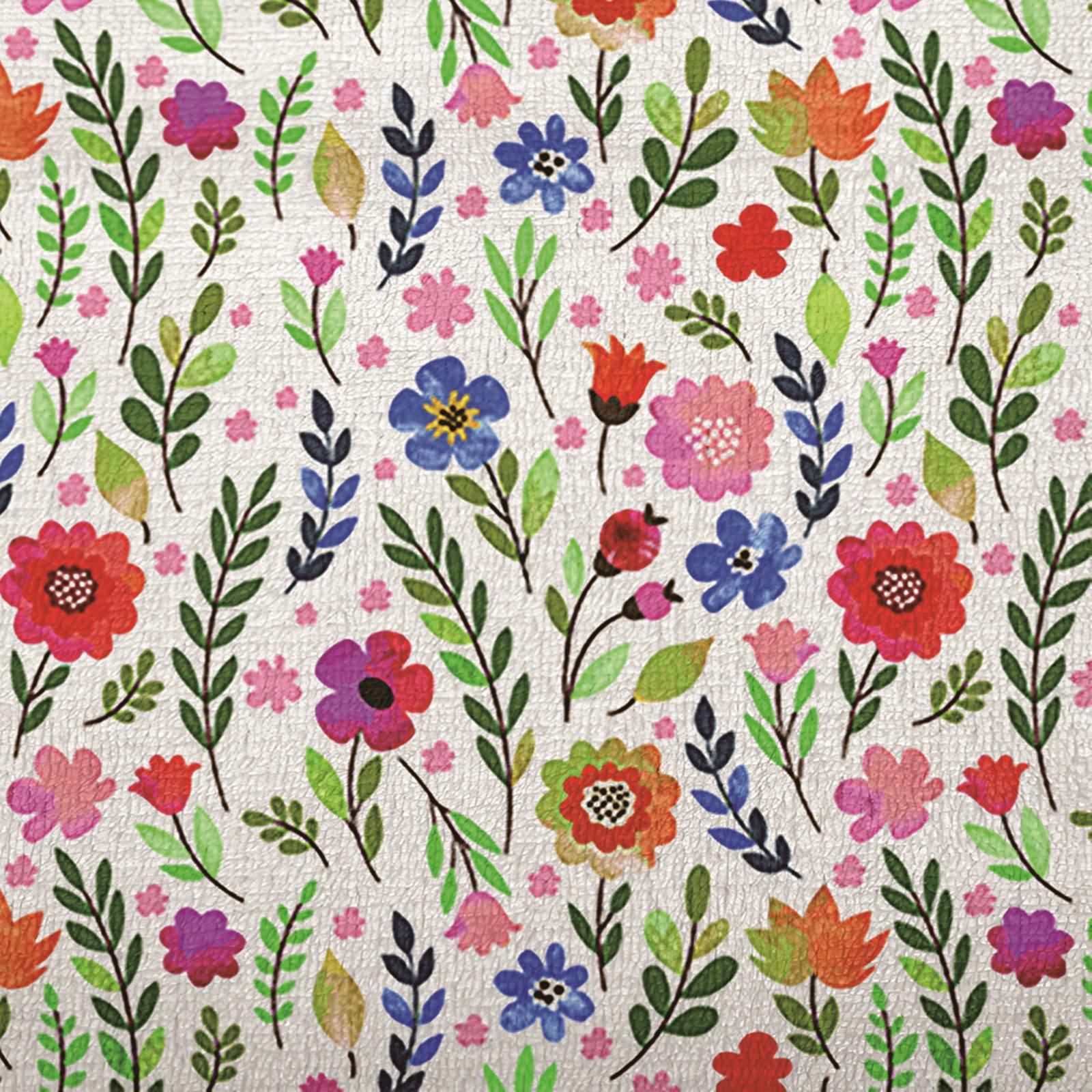 Aeici Koc polarowy, koc z nadrukiem dla dzieci, 180 x 220 cm, z kwiatami i liśćmi, narzuta na sofę, prezent dla dorosłych i dzieci