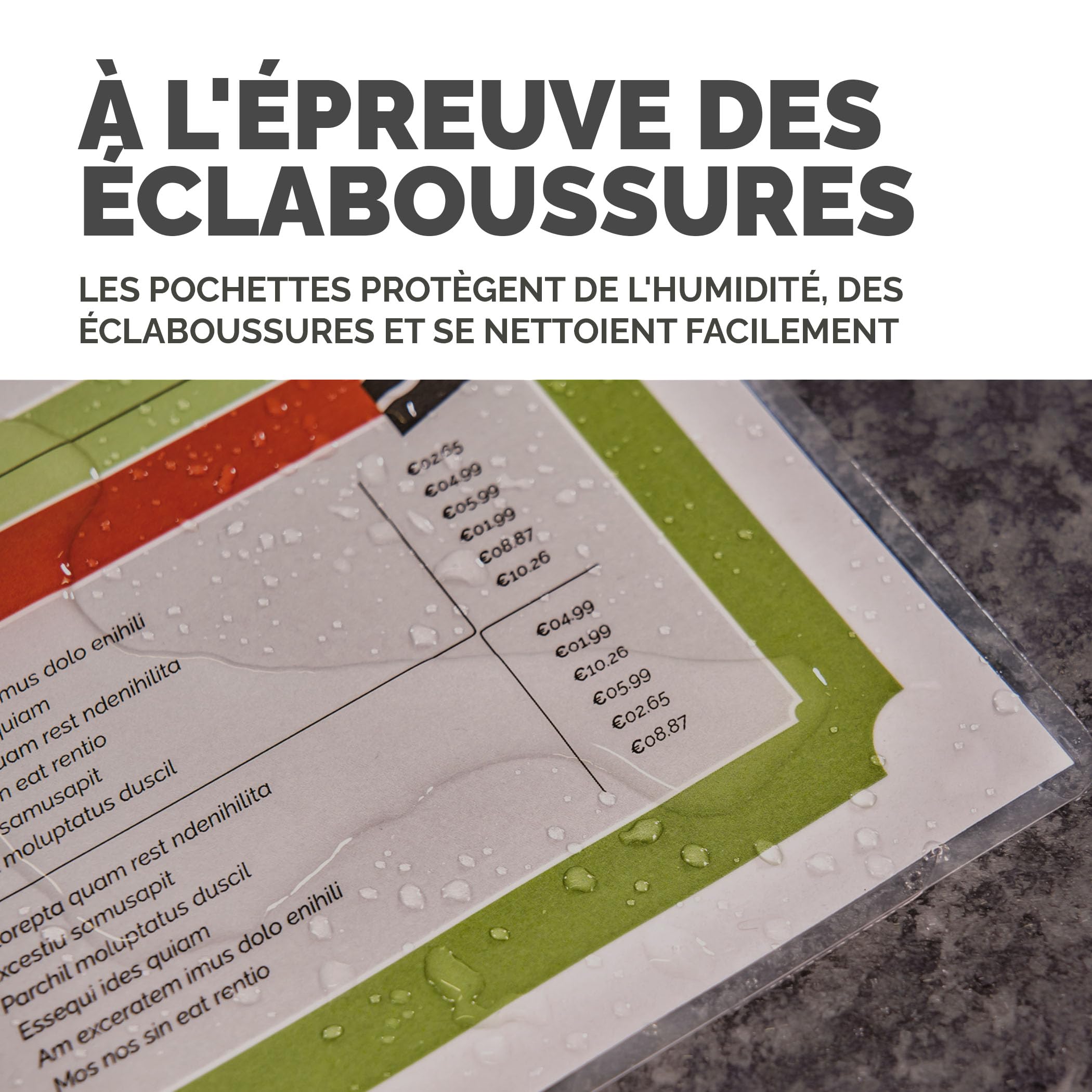 Fellowes Pochettes de Plastification A4 80 Microns Pack de 100 Feuilles Finition Mate