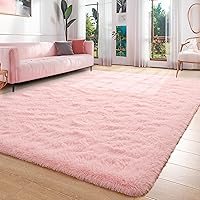 Vista 44 de Foxmas Alfombra Runner Suave para Dormitorio y Sala de Estar, 2x6 Pies Alfombras de Área Esponjosas Shag Alfombra de Cabecera para Habitación
