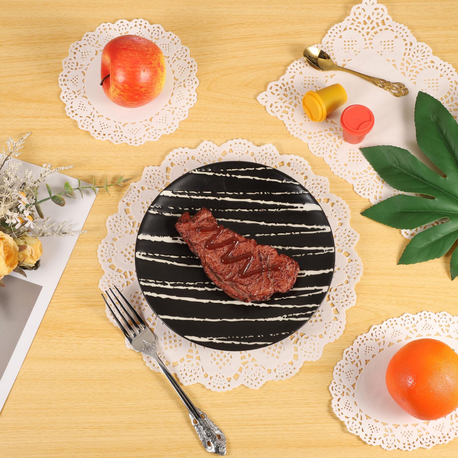 Sourcing Map Lot De 300 Napperons Ronds En Papier Dentelle