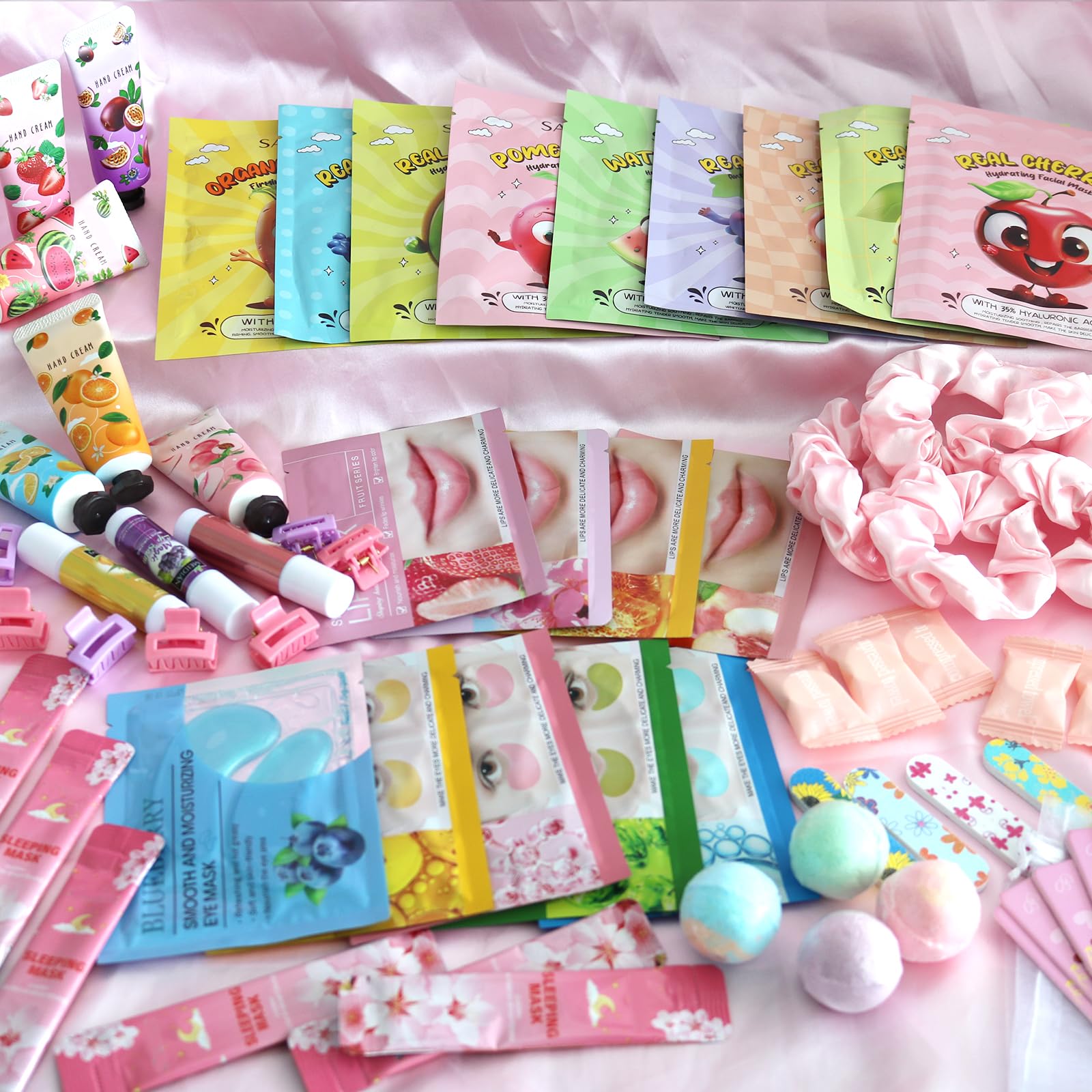 224-Piece Spa Party Favors Kit with Skincare and Gift Accessories