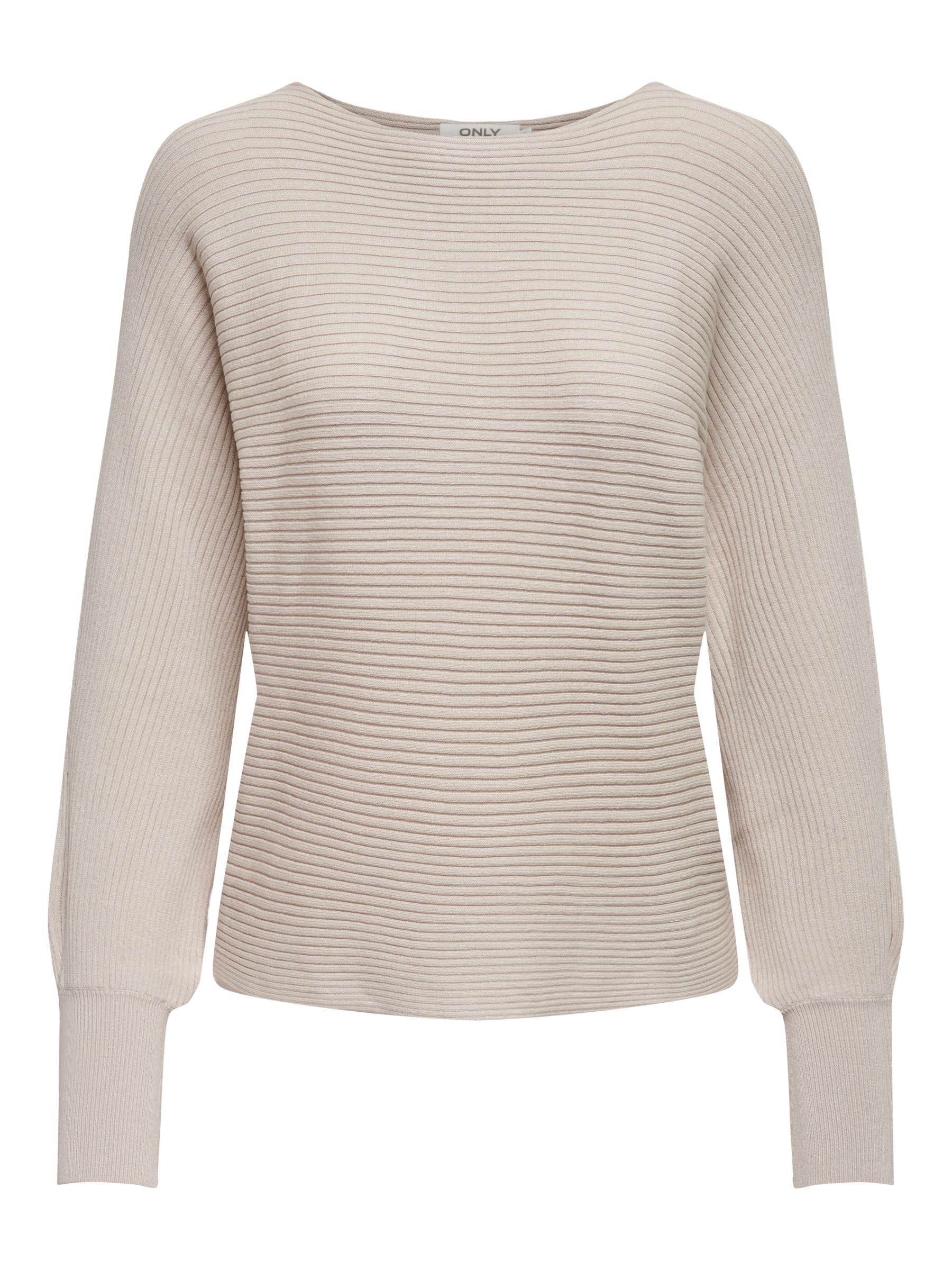 ONLY Women's ONLADALINE Life L/S Short PULLO KNT NOOS Pullover Sweater, Pumice Stone, L