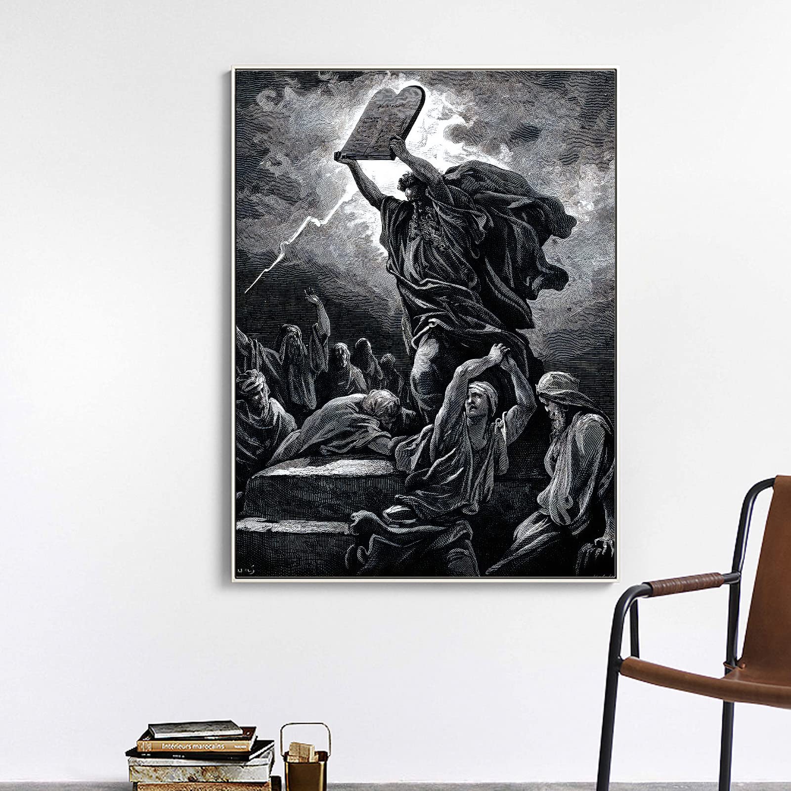 Amazon.com: KWAY Gustave Dore Canvas Print - Moses Breaking the