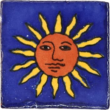 Tumia LAC Handmade Mexican Talavera Tile - Authentic Style Sierra