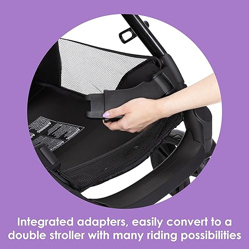 Miniatura 17 de Baby Trend Morph - Cochecito modular individual a doble, negro (Dash Black)