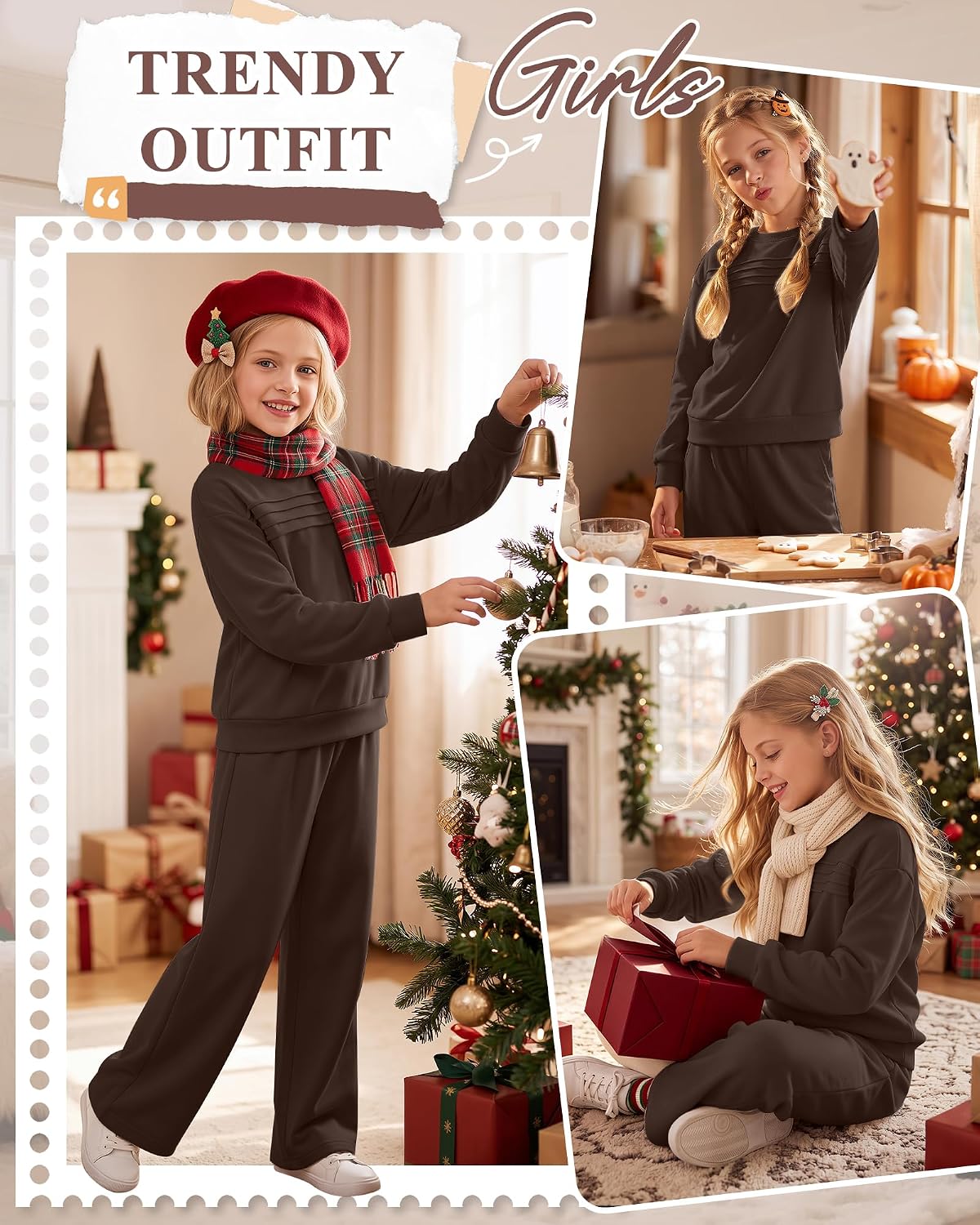 Girls' Sweatsuit Sets 2 Piece Outfits