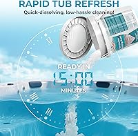 Vista 4 de Choque de spa sin cloro para bañera de hidromasaje, 5 libras, tratamiento oxidante de choque sin cloro para jacuzzis, spas y piscinas, acción