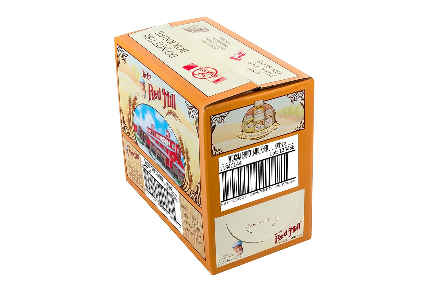 Bob's Red Mill Fruit & Seed Muesli, 14oz (Pack of 4) - Non GMO, Whole Grain, Kosher