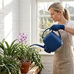 Fasmov Watering Can Plastic 4 Litre Lightweight Water Sprayer Watering Bottle for Garden Outdoor House Flower Bonsai Plant (Blue)
