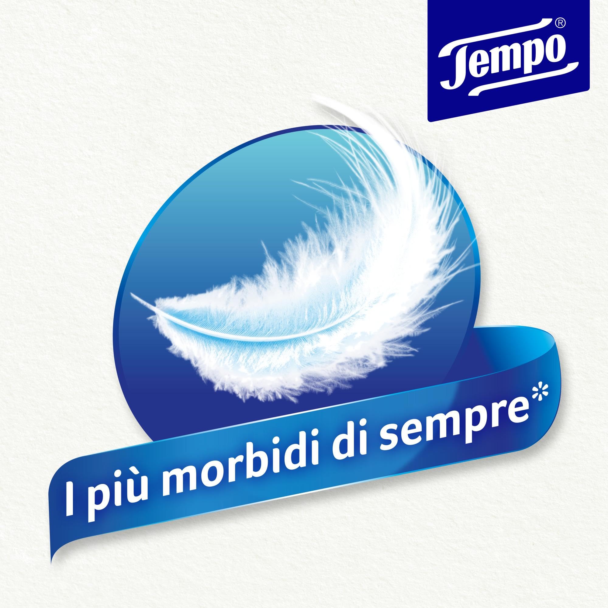 Tempo Scatola di Fazzoletti di Carta, 8 Scatole x 120 Fazzolettini, 3 Veli, Biodegradabili, Family Box Il Potere della Gentilezza