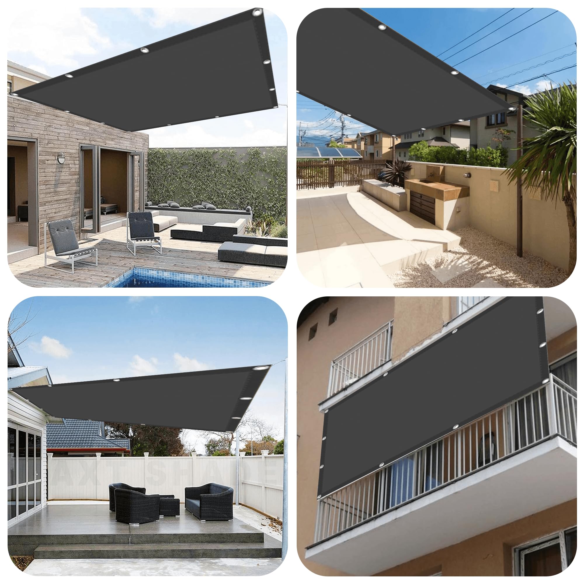 sonnensegel 100 x 250 Nach Maß 250 cm Atmungsaktives Segeltuch mit Ösen Atmungsaktiv für Terrasse, Garten, Balkon, Camping, Dunkelgrau We're getting Ranked 3v3 MINI Color:Wet Cement