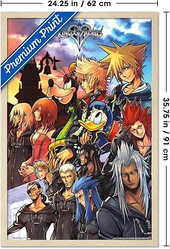 Vista 85 de Trends International Disney Kingdom Hearts - Póster de pared de grupo, 14.725 x 22.375 pulgadas, versión premium sin marco