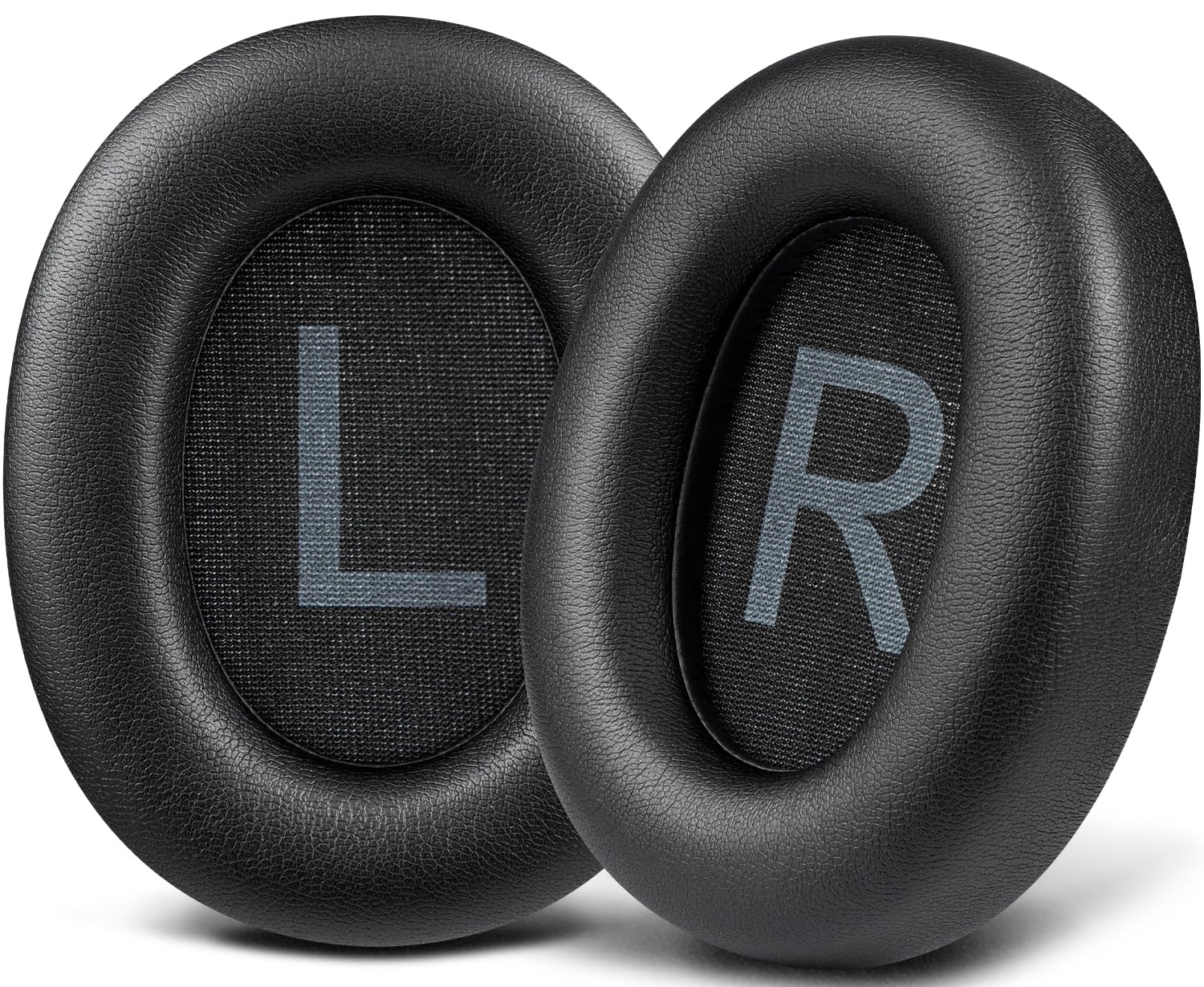 SOULWIT Earpads for QCY H3/H3 Lite Headphones, Ear Pads Cushions with Softer Protein Leather, Noise Isolation Foam - Black