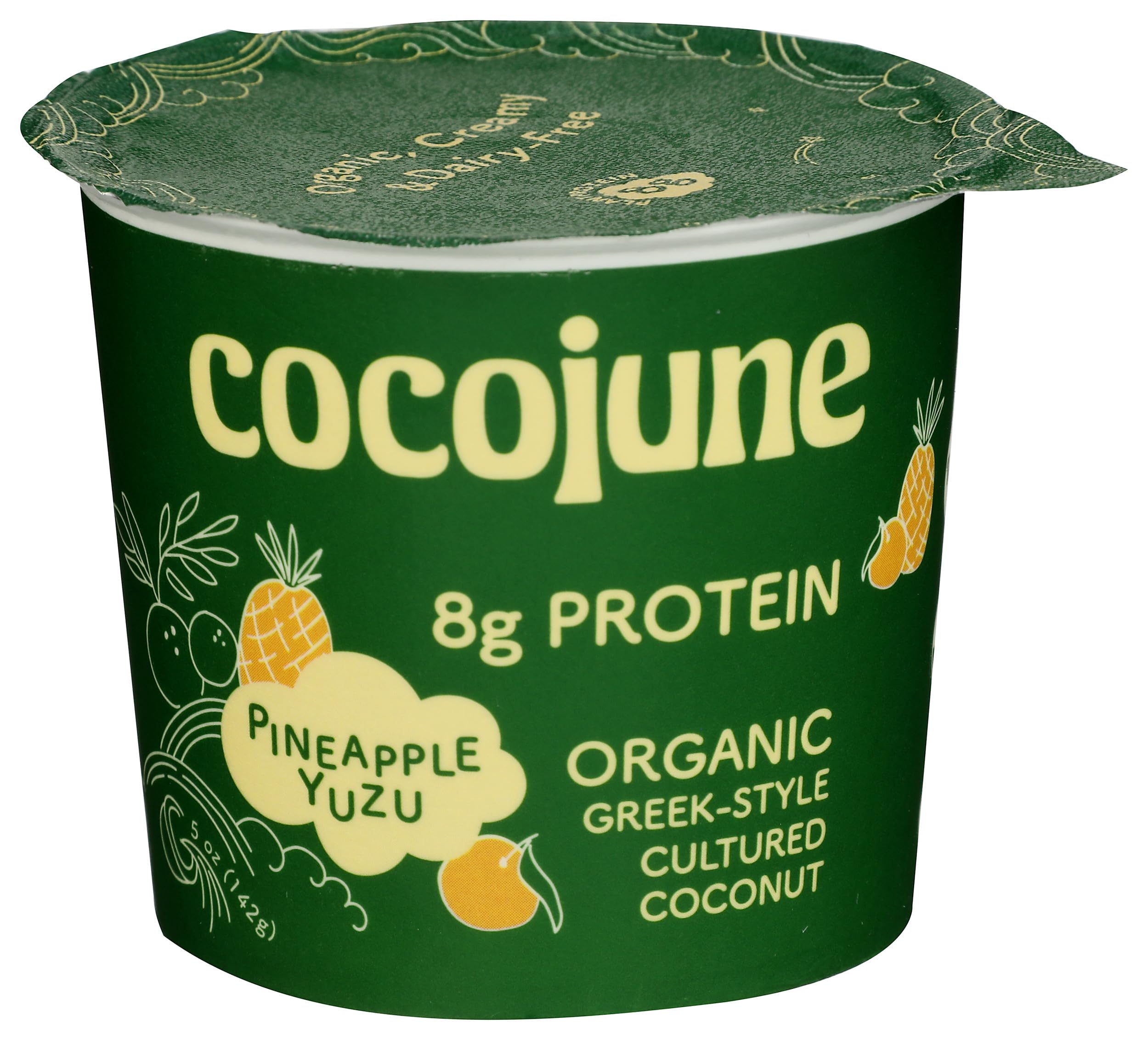 Organic Yogurt Coconut Protein Pineapple Yuzu, 5 Ounce | Grocery