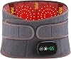 Cordless Heating Pad for Back, Lower Back Massager, Heated Back Brace with 3 Heating & Vibration Modes, Lumbar Support Belt for Men & Women