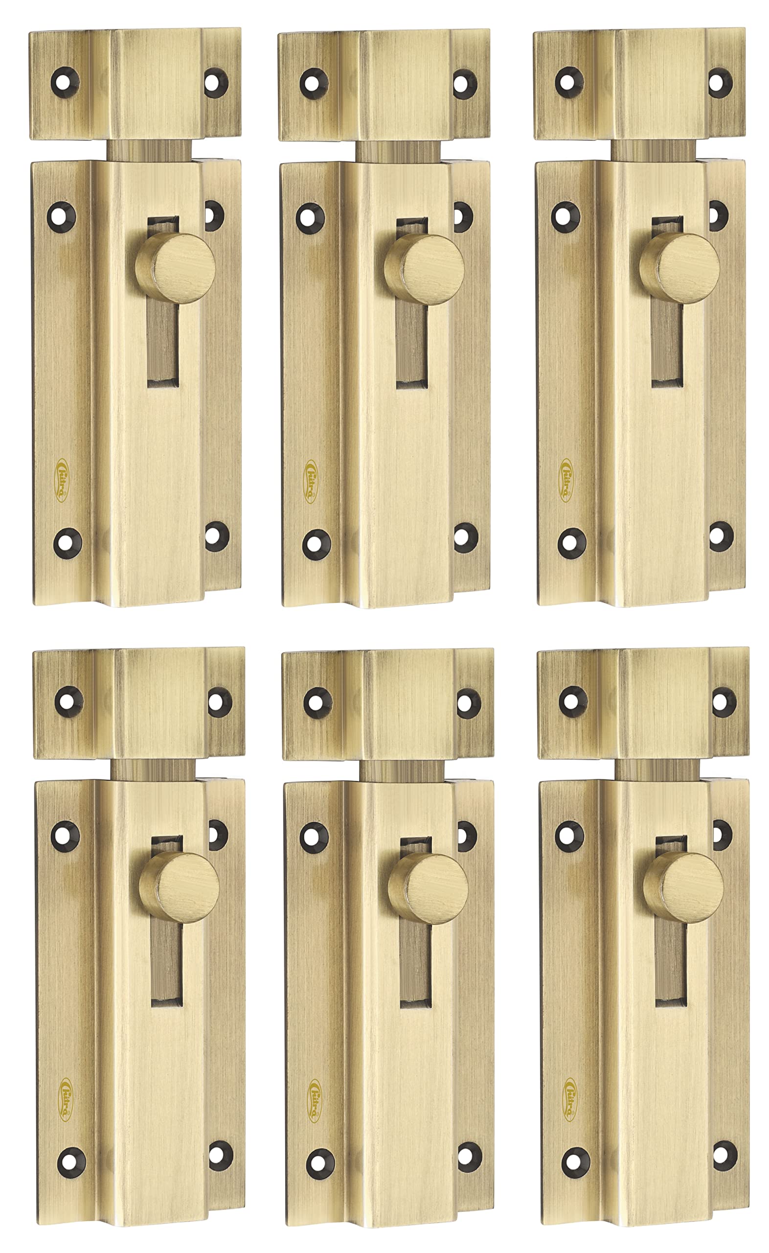 Chitra Aluminium Latch Lock Tower Bolt for Baby Latch for Bathroom/Kitchen Doors Pack of 6 (4 Inch, Antique Brass) (B09JLXPK3D) Amazon Price History, Amazon Price Tracker