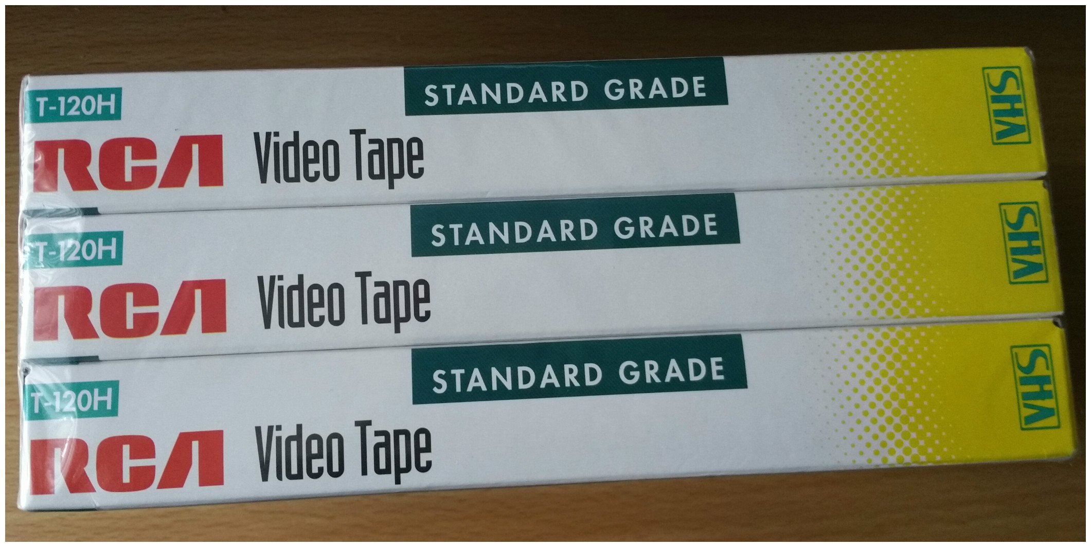 RCA t-120h VHS Video Kassetten 120-minutes (3er Pack) blanko Tapes Grade Standard von RCA