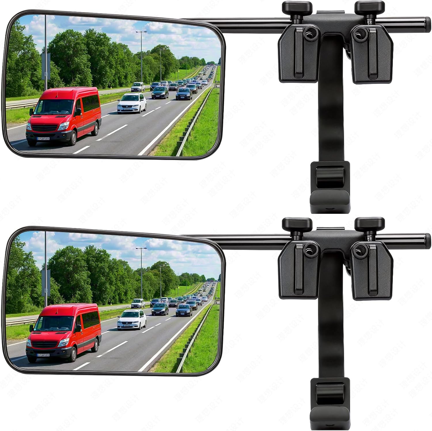 Clamp On Universal Mirror Extenders - Towing Mirror For Truck Vehicle Car Trailer Accessories, Type 3