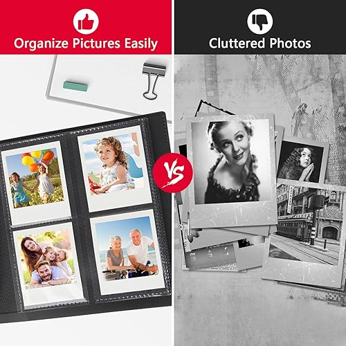 Miniatura 3 de Álbumes de fotos de 192 bolsillos para cámara instantánea Polaroid Go y Polaroid Go Flim, álbum de fotos para Polaroid Go Pictures (rosa)