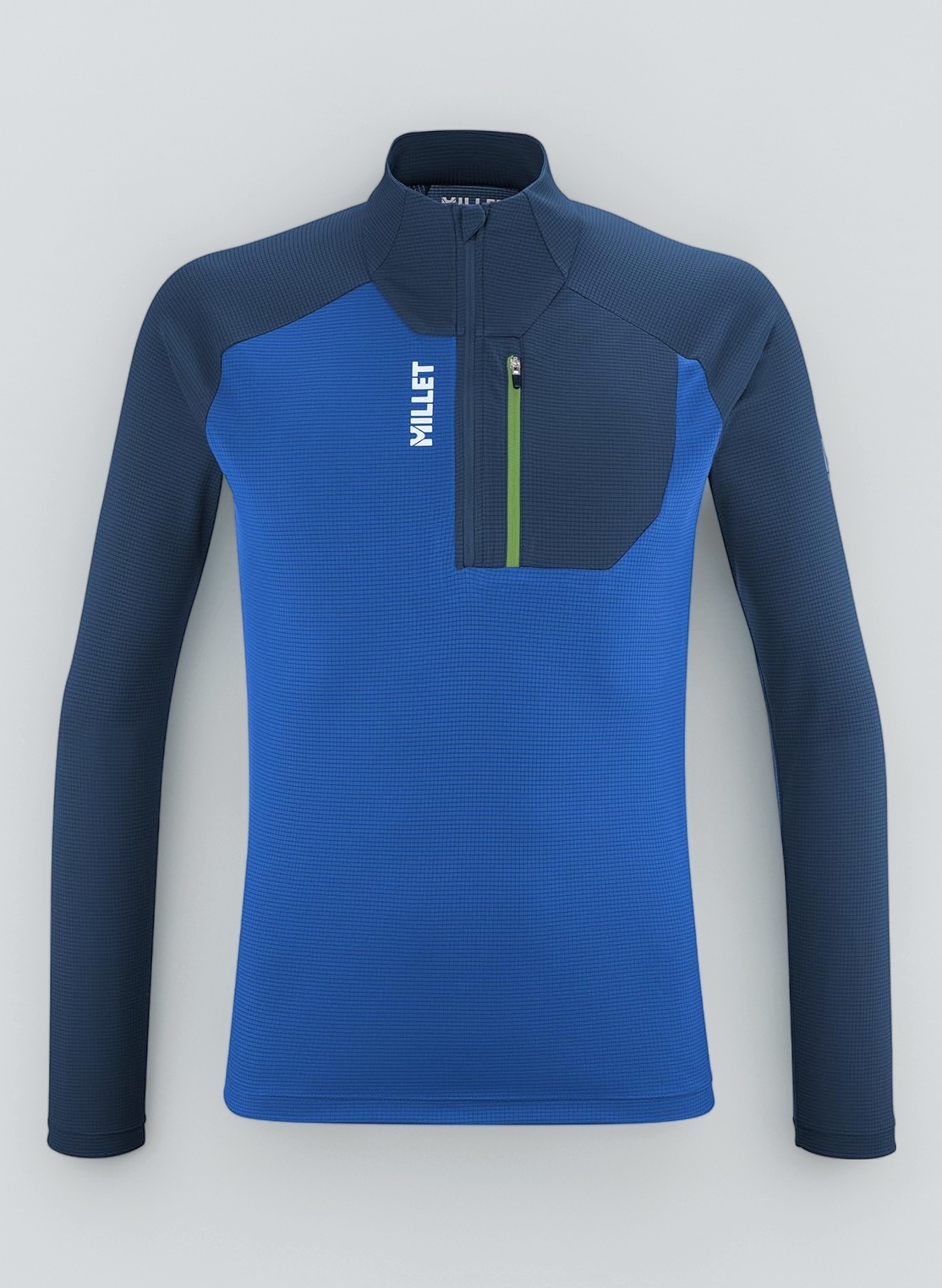 Amazon.co.jp: [ミレー] KAMET TS ZIP LS M-ICON BLUE/DARK DENIM -M