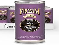 Vista 25 de Fromm Comida para perros con paté de carne de res y cebada - Comida húmeda prémium para perros - Receta de carne de res - Caja de 12 latas