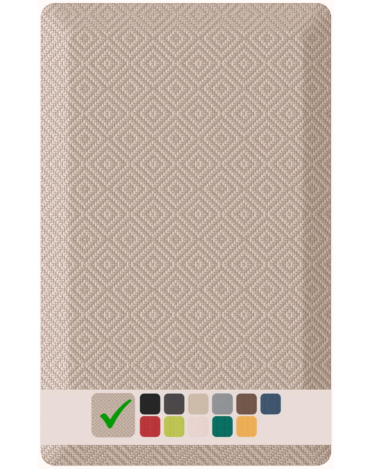 Ophanie Kitchen Mats for Floor,3/4 inch Thick,20x32 Anti Fatigue Cushioned Mat,Kitchen Rugs,Waterproof,Comfort Ergonomic Standing Mat for Office,Home,Sink with 99+ Pairs of Anti-Slip Bottom Ridges