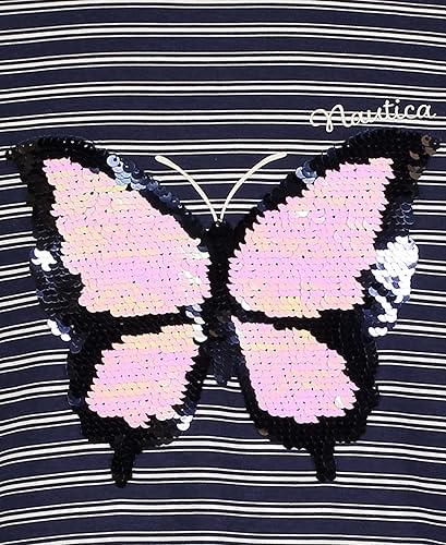 Vista 3 de Nautica Vestido camiseta de punto de manga larga con diseño de logotipo para niña