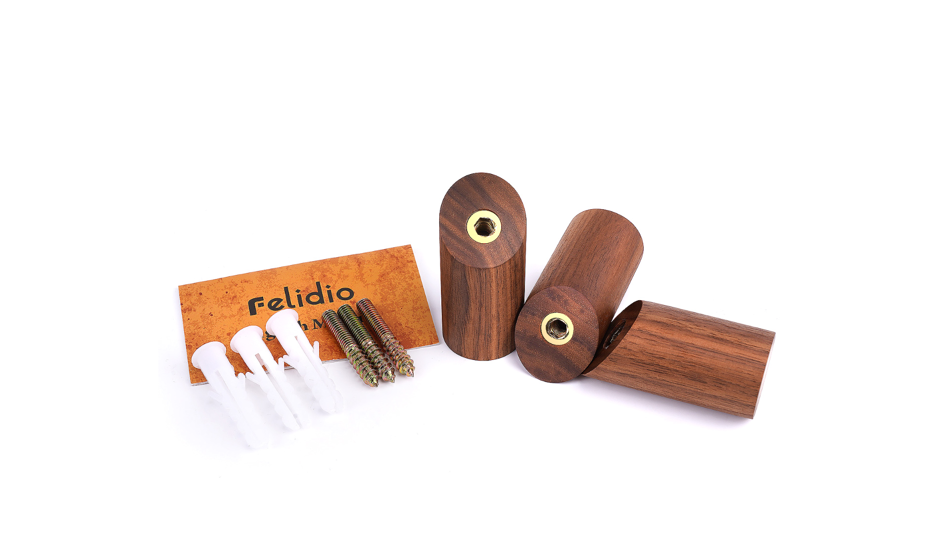3 Pack Foldable Coat Hooks - Walnut Wood & Aluminum Alloy Wall Hooks For Hats, Bags, Coats (20 Lb Capacity) - View #6