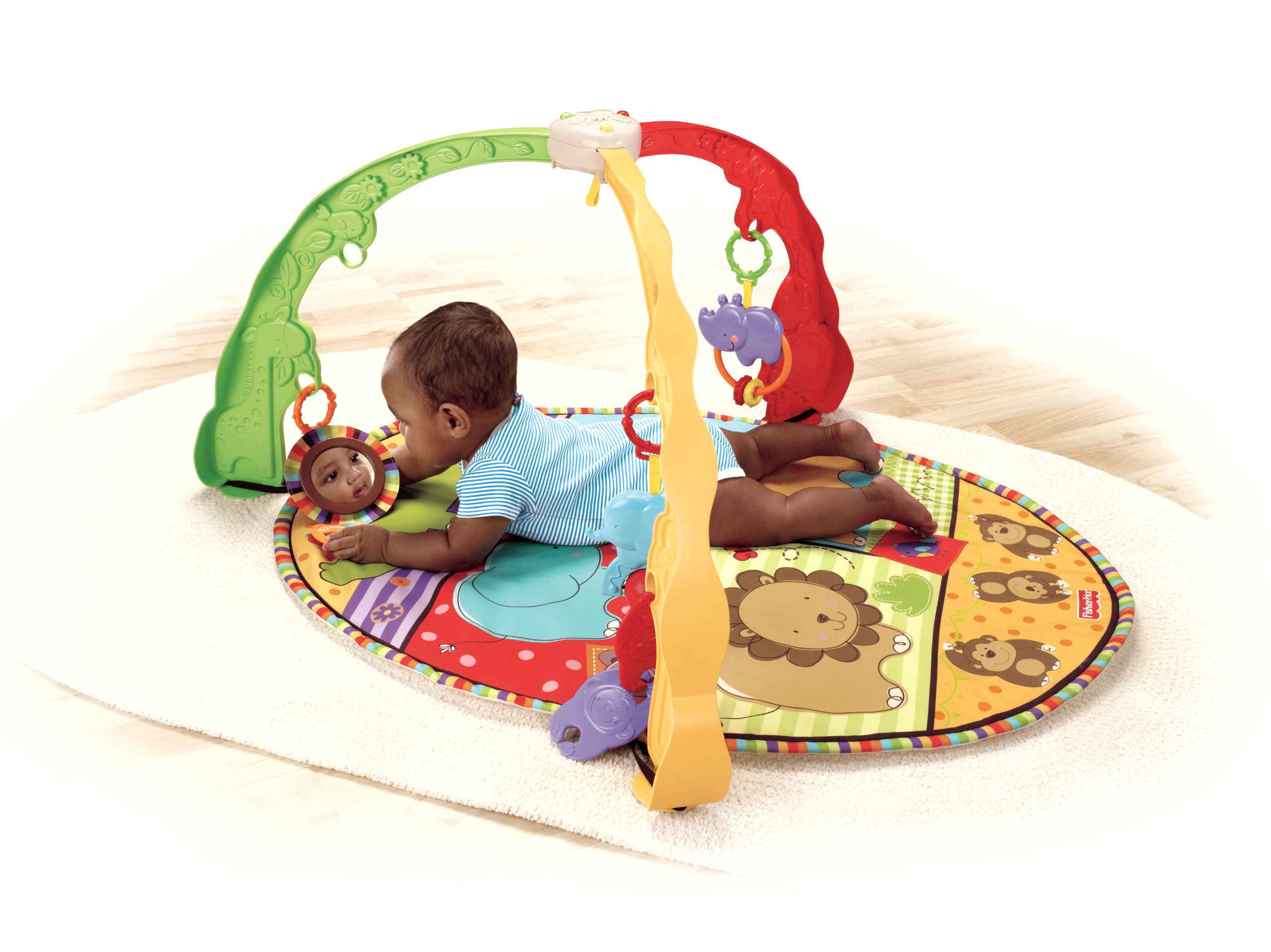 Mattel - Gimnasio espejito Baby Zoo (V4435)
