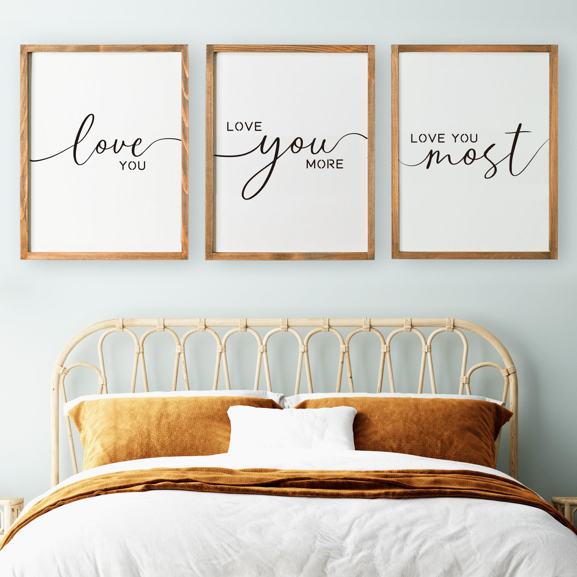 Amazon.com: Set of 3 Love You More Sign I Love You Most Sign Wall