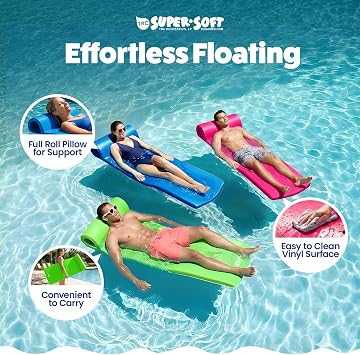 TRC Recreation Foam Swimming Pool Float, Floating Water Lounger, Splash 1.25