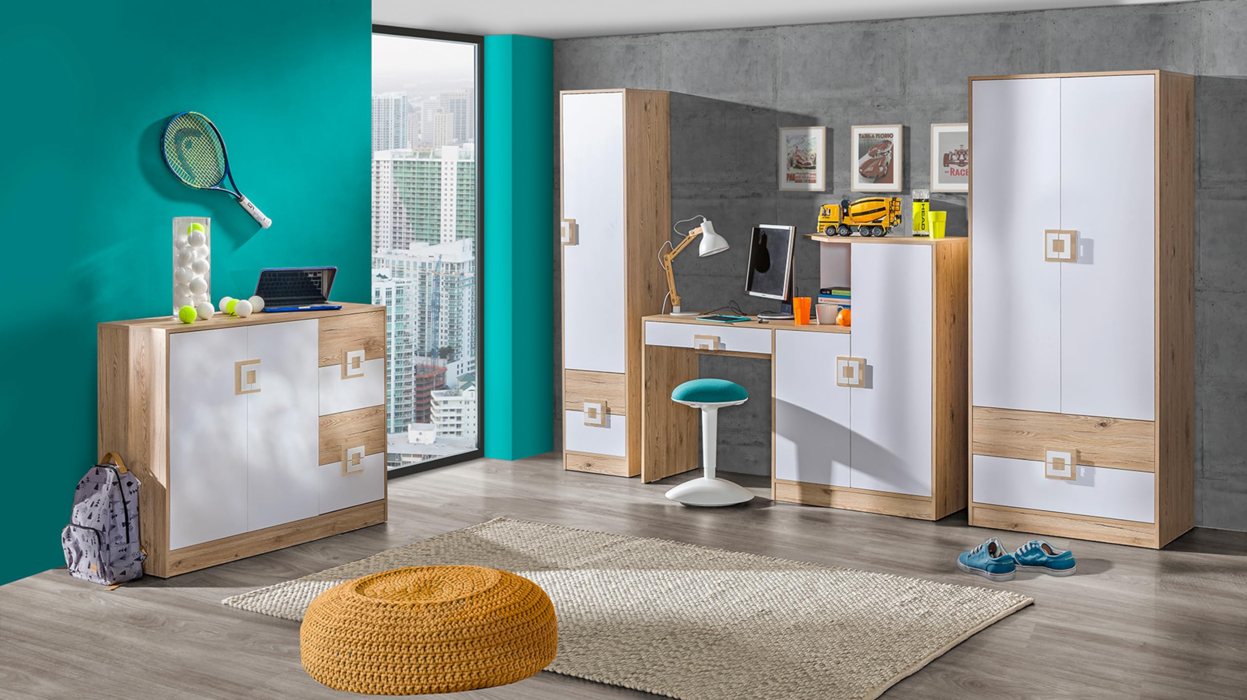 MINIO go for it - Armoire Nimes étroite Armoire Multifonction