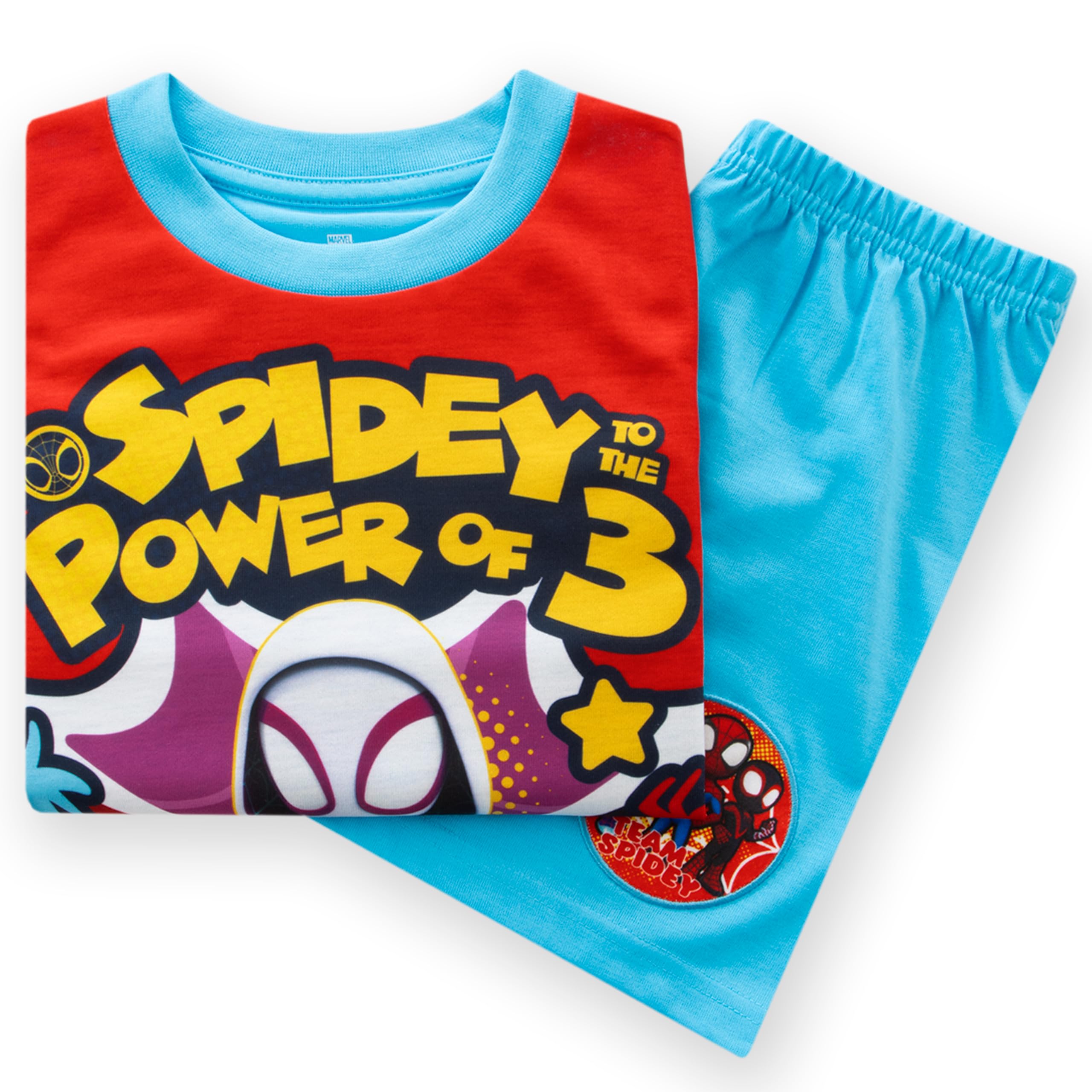 Marvel Chłopięca Piżama, Piżama Z Spidey I Super Kumplami, Zestaw Z Krótkim Rękawem
