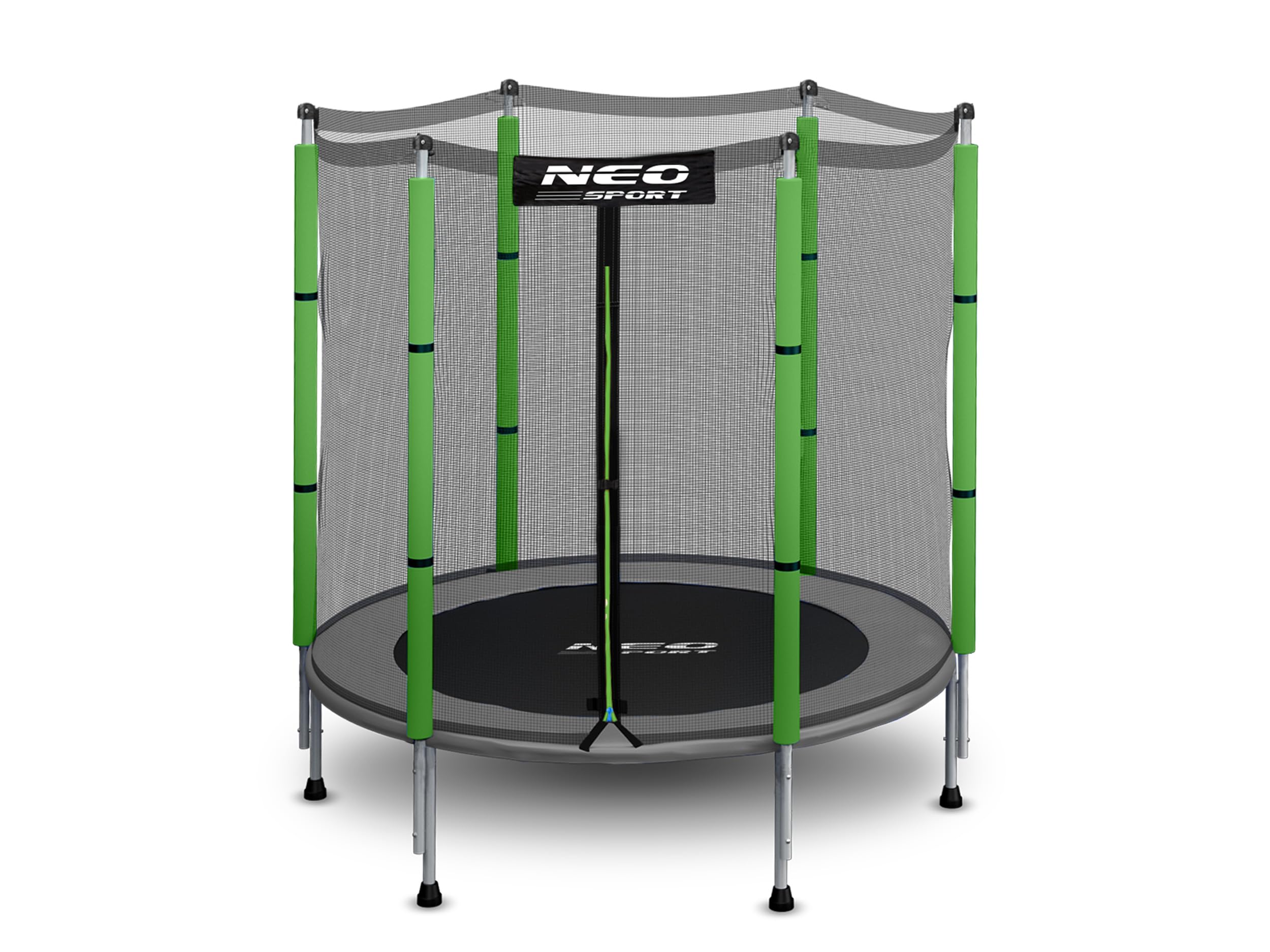 Exit Tiggy Trampoline 140cm - Met Veiligheidsnet - Rond - Kindertrampoline - Zwart/groen
