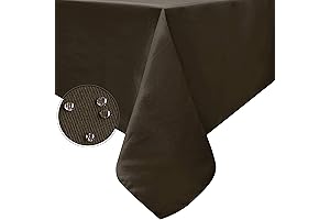 Obstal Dark Brown Microfiber Tablecloth: An Elegant and Functional Table Cover