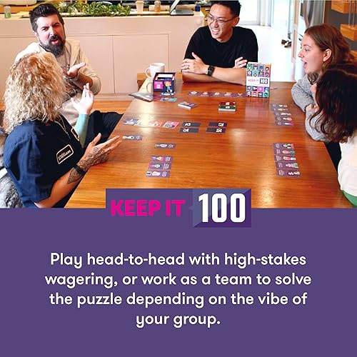 Miniatura 4 de Keep It 100: The Card Game by Cut | Encuestas sorprendentes y adivinanzas intuitivas | Juego de cartas para familiares, amigos, fiestas y noche de