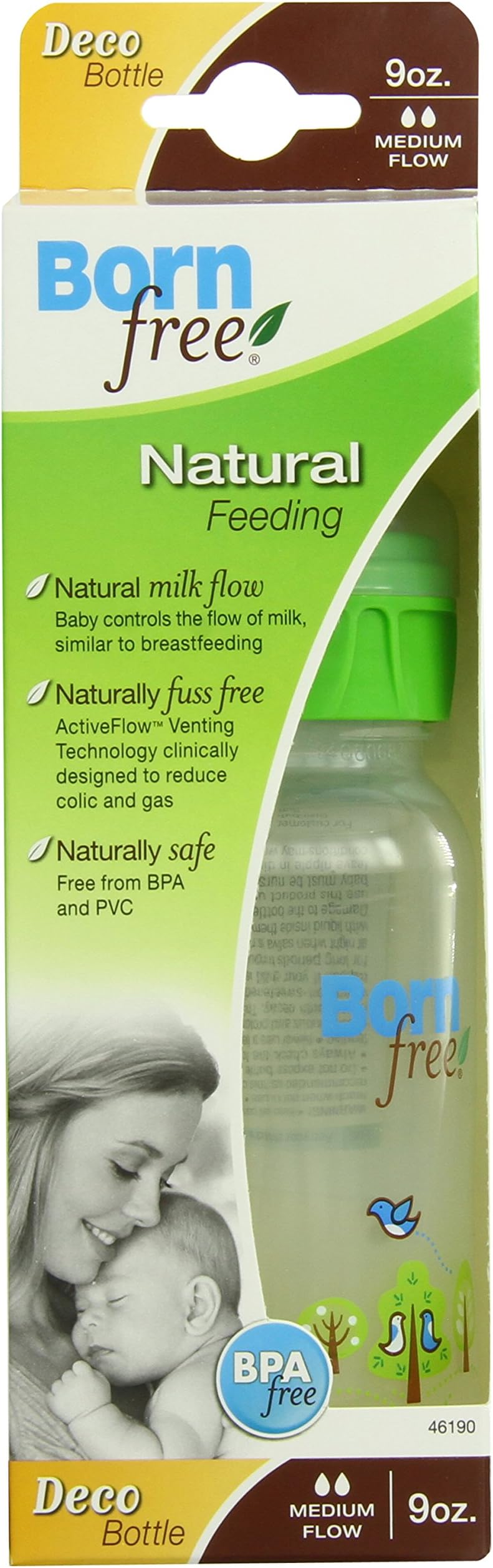 Born Free 9 oz. BPA-Free Decorated Bottle, 1-Pack