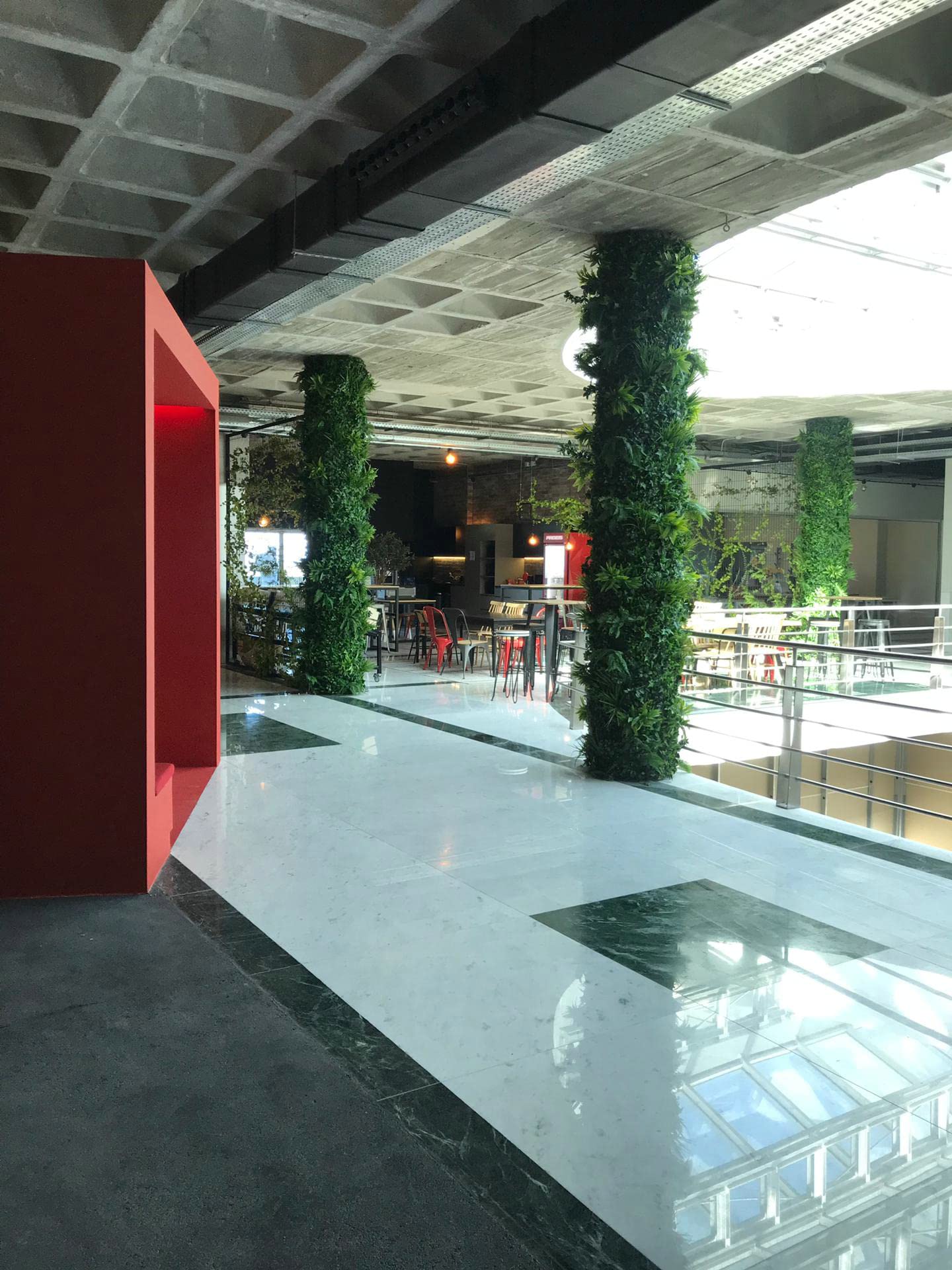 Amazon｜ULAND 1x1M/枚 人工植物のマット ウォールグリーン フェイク