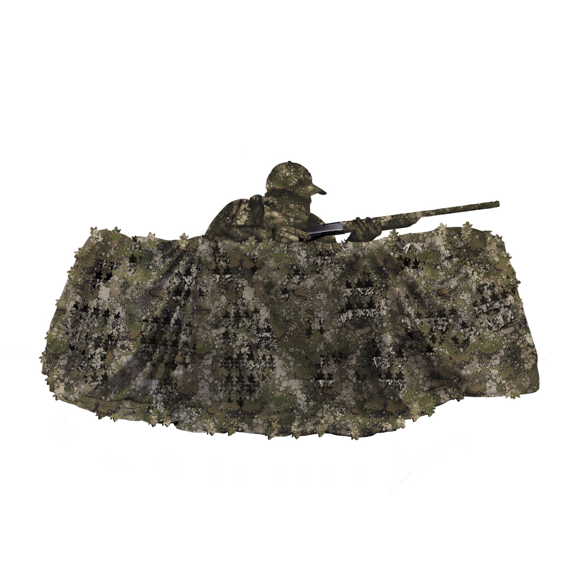 Allen Company Vanish 3D Leafy Omnitex, 12’ x 56”, Veil Terrain Camo