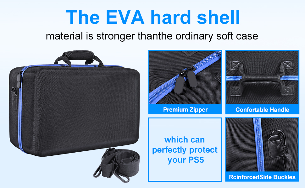 Amazon.com: ZORETCO Carrying Case Compatible with PS5,Hard-Shell