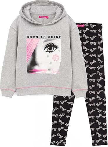 Barbie Conjunto de sudadera con capucha y leggings para muñeca