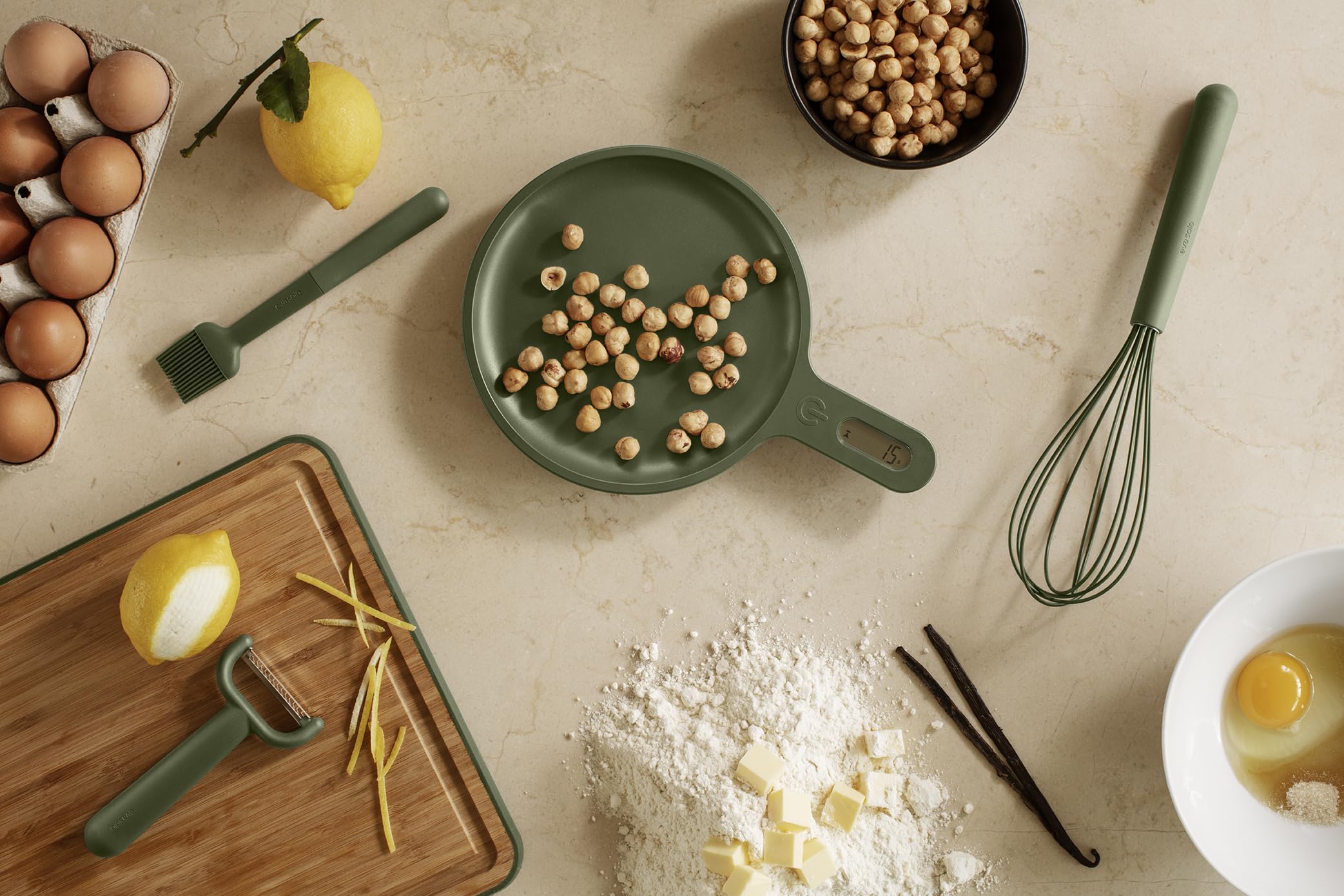EVA SOLO Bilance da cucina Green Tools con display sul manico Verde
