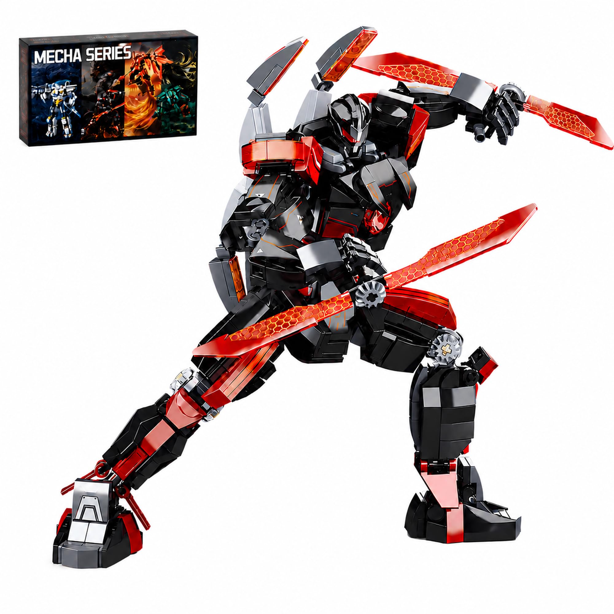 Amazon.com: LQPFBSM Black Wanderer Mech Building Block Set for