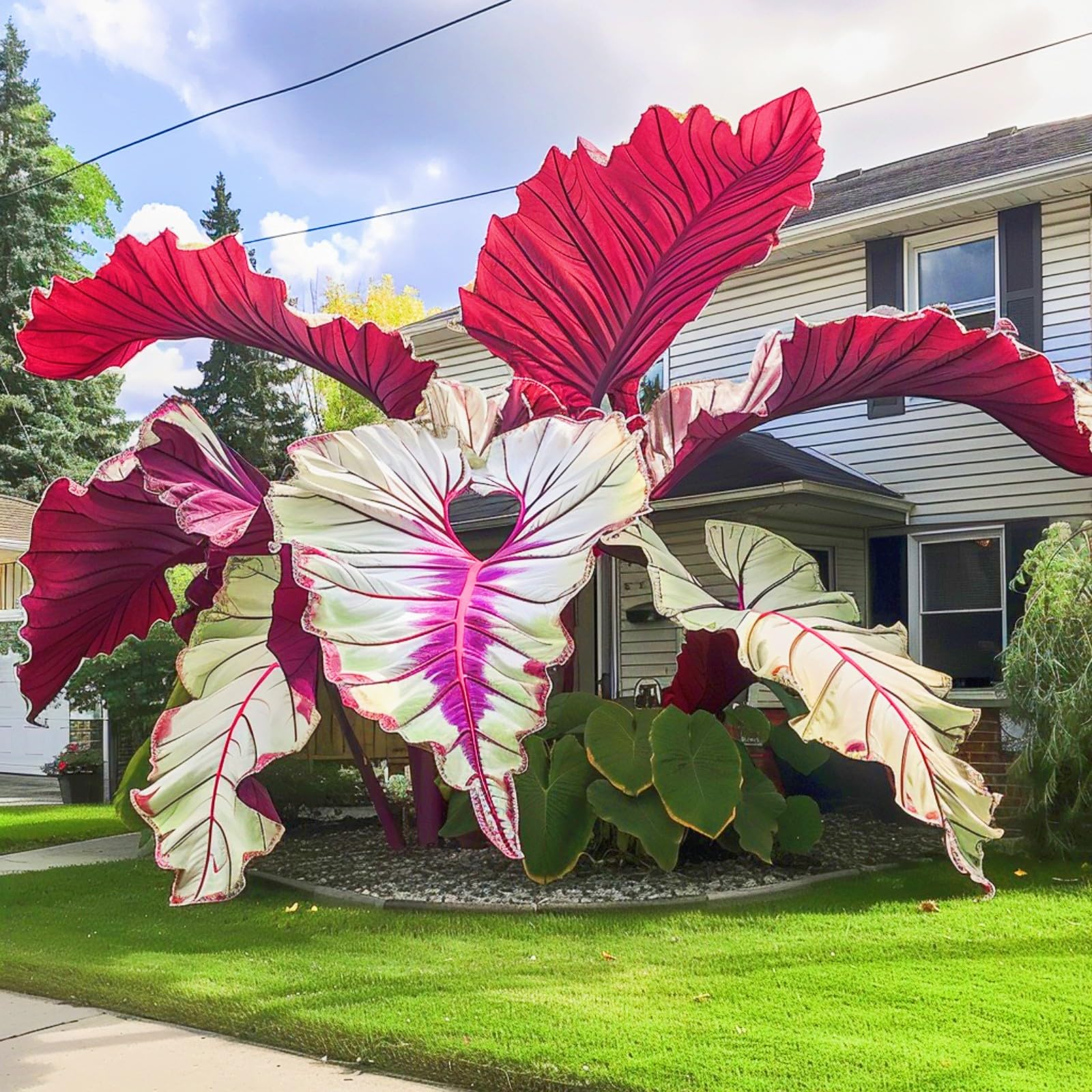 Rare Elephant Ears Elephant Ear Plant Elephant Ear Bulbs Ornamental Flowers/Plant Bulbs/Wedding Flowers-15bulbs-f